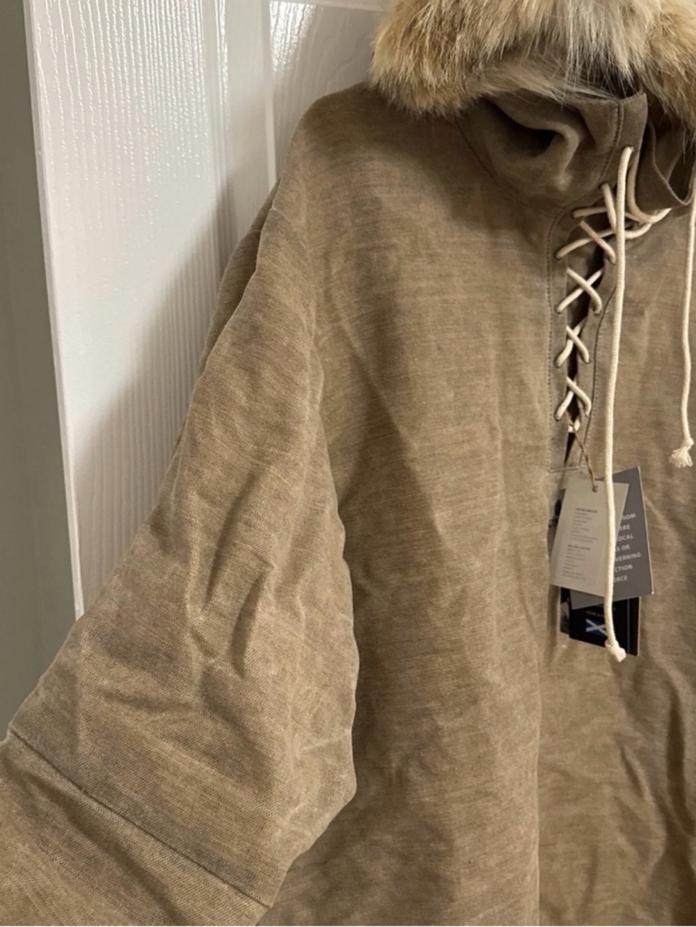 Amundsen Sports - Flagship Heroes Anorak - waxed canvas, coyote fur XL - Picture 4 of 14